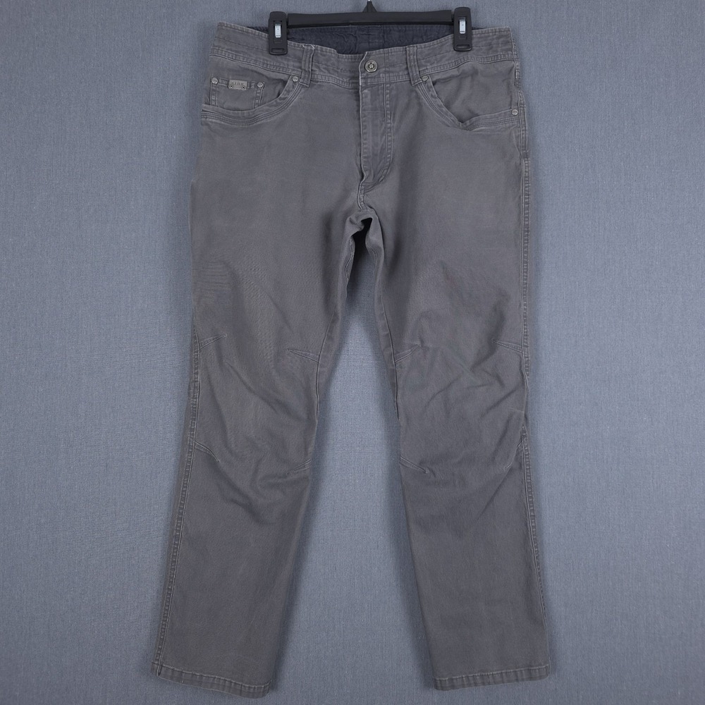 Kuhl Kanvus Jeans Mens 36x30‎ (Fits 34x28.5) Gravel Gray Outdoor Pants 5114